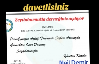 İdil Derneği İstanbul'da hizmete açılıyor