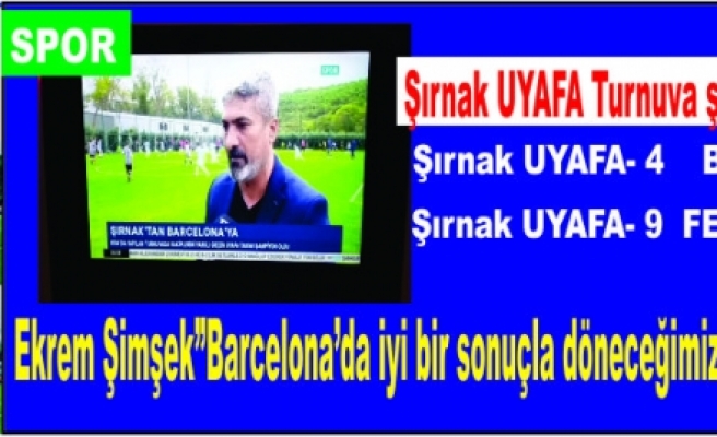 Şırnak UYAFA Turnuva Şampiyonu oldu