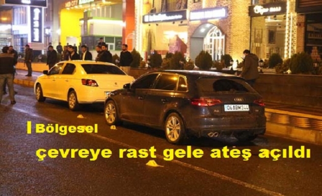 Dehşet çevreye ateş açıldı