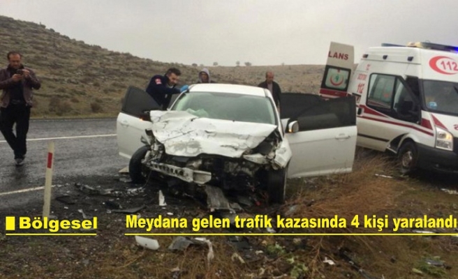 Meydana gelen kazada 4 kişi yaralandı