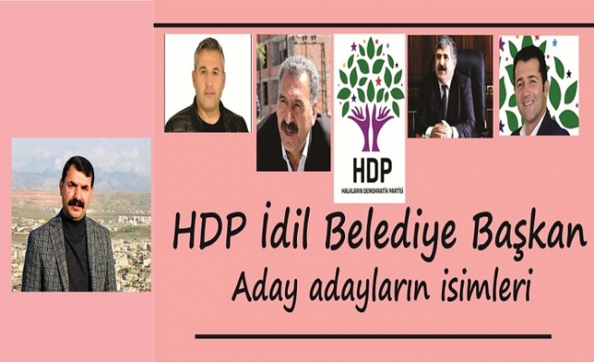 HDP İdil Belediye Başkan Aday adayları belli oldu