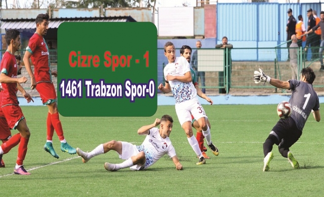 Cizre Spor 1461 Trabzon spor'u 1-0 yendi