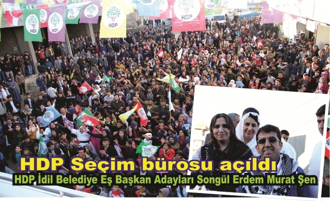 HDP seçim bürosu açılışı Genel Eş Başkan Buldan'ın katılımıyla gerçekleşti