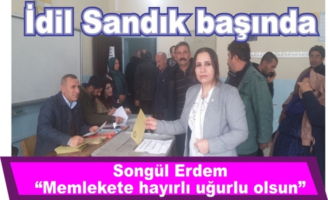 İdil Sandık başında