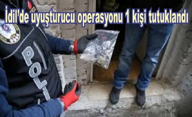 İdil’de uyuşturucu operasyonu bir kişi tutuklandı