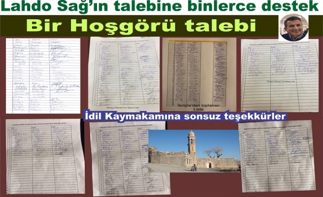 Lahdo’nun İdilin Sokaklarına Süryani kültürünün değerlerini taşıyan kişilerin isimleri verilsin talebine Avrupa’dan binlerce destek