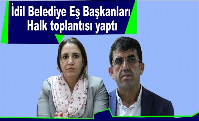 Belediye Eş Başkanlarından halk toplantısı