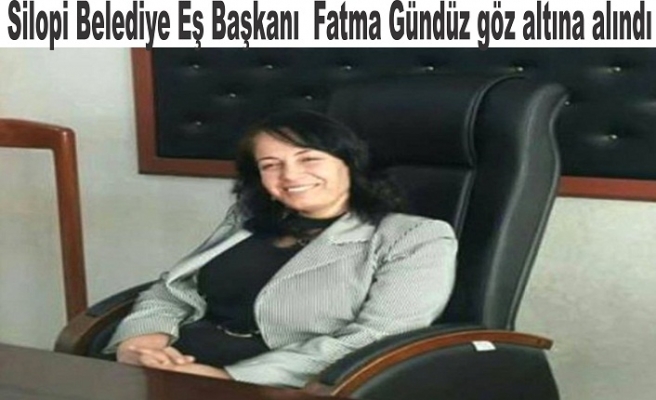HDP Silopi Eş Başkanı Fatma Gündüz göz altına alındı