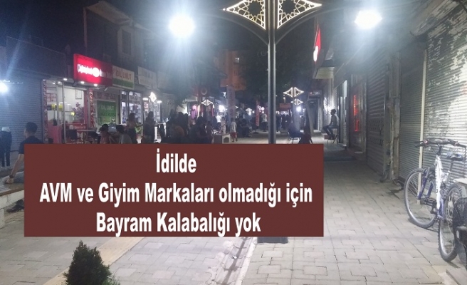 AVM,Giyim markaları yok Bayram kalabalığı yok