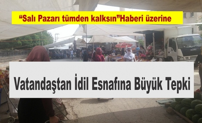 İdil Esnafına Büyük Tepki