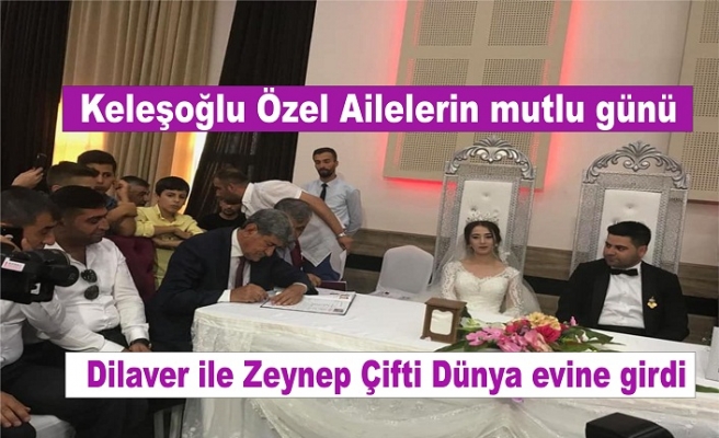 Dilaver ile zeynep Çifti Dünya evine girdi