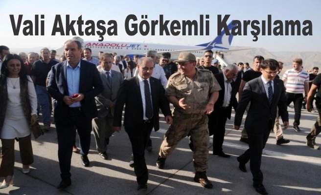 Vali Mehmet Aktaş'a görkemli karşılama