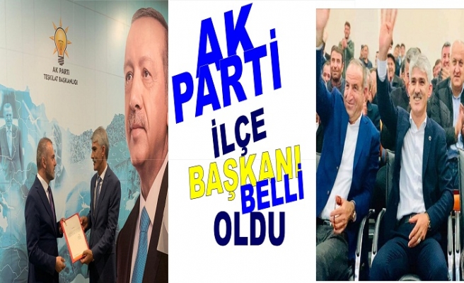 AK Parti İlçe Başkanı mazbatayı aldı