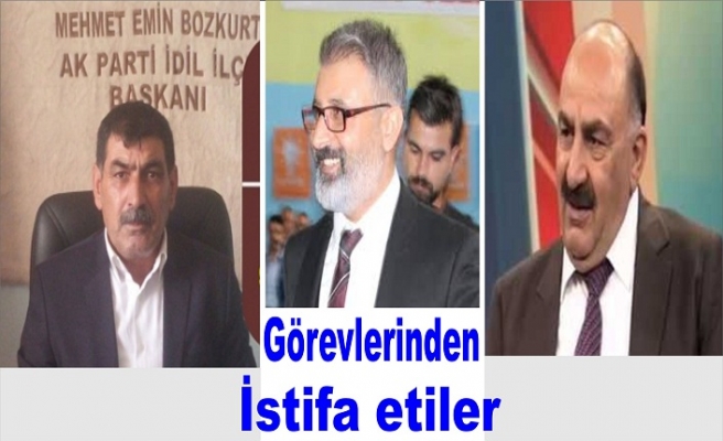 Görevlerinden İstifa ettiler