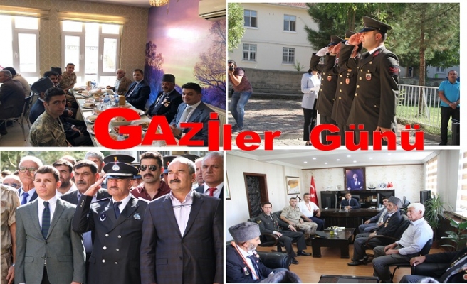 Şehit yakınları ve gaziler kaymakamlık tarafından verilen yemekte bir araya geldi