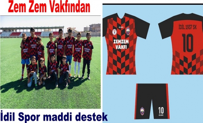 Zem Zem Vakfından İdil Spora maddi destek