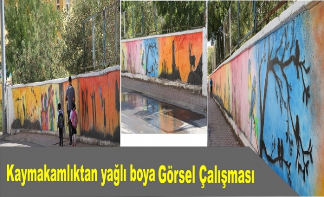 Kaymakamlıktan yağlı Boya Görsel çalışması