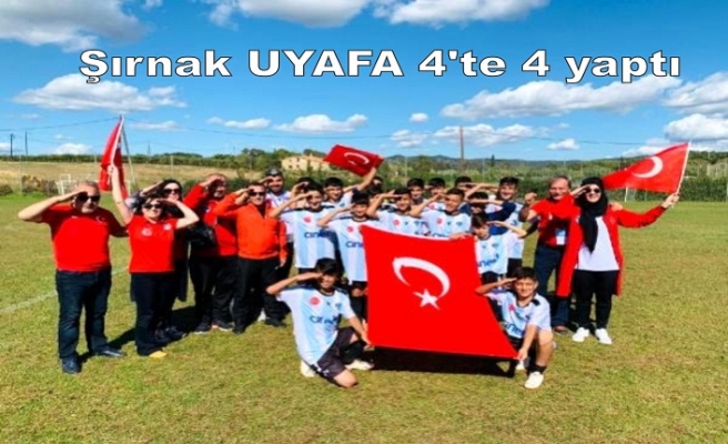 Şırnak UYAFA takımı Barselona'da 4'te 4 yaptı