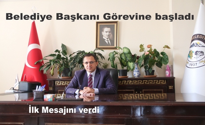 Belediye Başkanı Görevine başladı