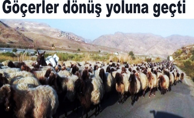 Göçerler dönüş yoluna geçti