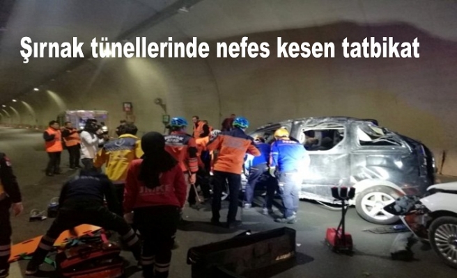 Şırnak tünellerinde nefes kesen tatbikat