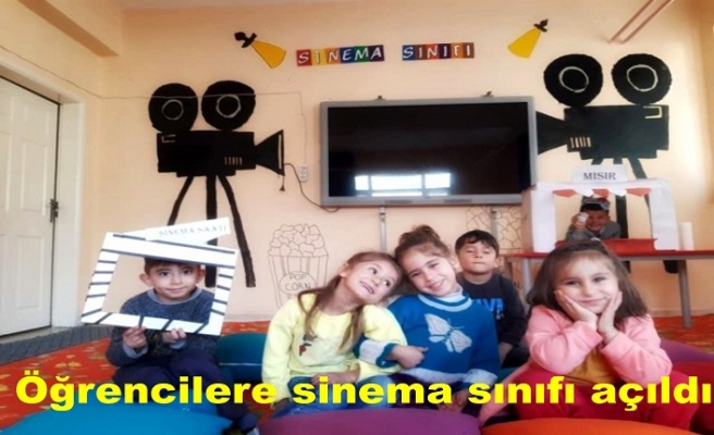 Öğrencilere sinema sınıfı açıldı
