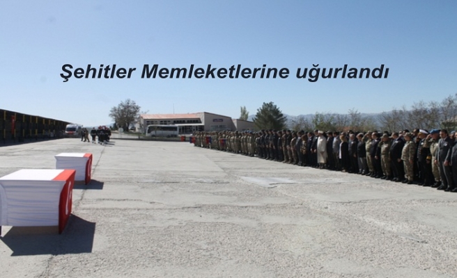 Şehitler Memleketlerine uğurlandı