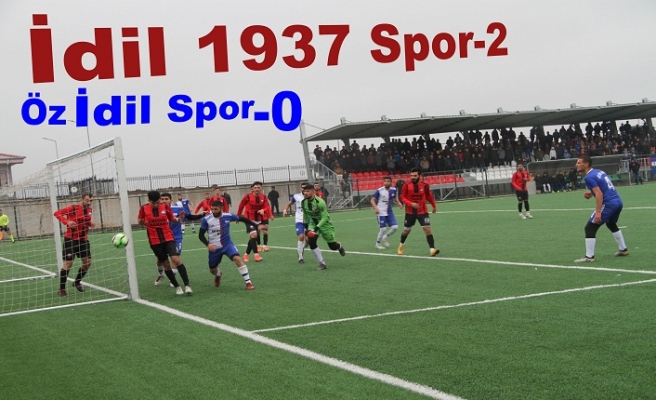 Derbi maçını İdil 1937 Spor kazandı