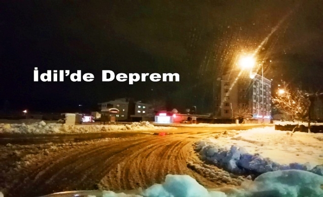 İdil'de Deprem