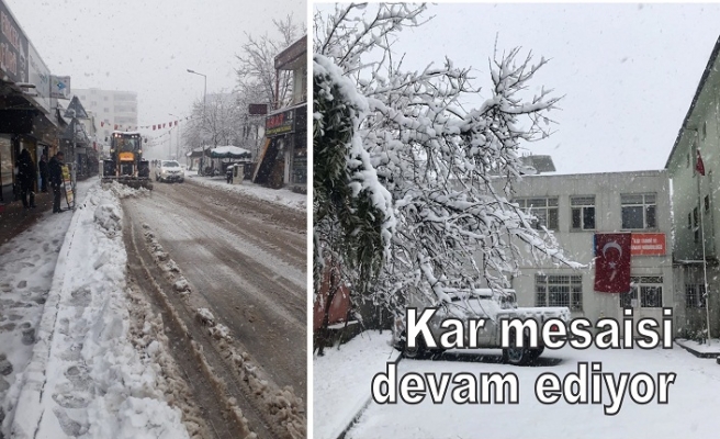 Kar mesaisi devam ediyor