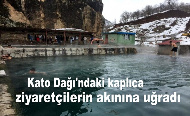 Kato Dağı'ndaki kaplıca ziyaretçilerin akınına uğradı