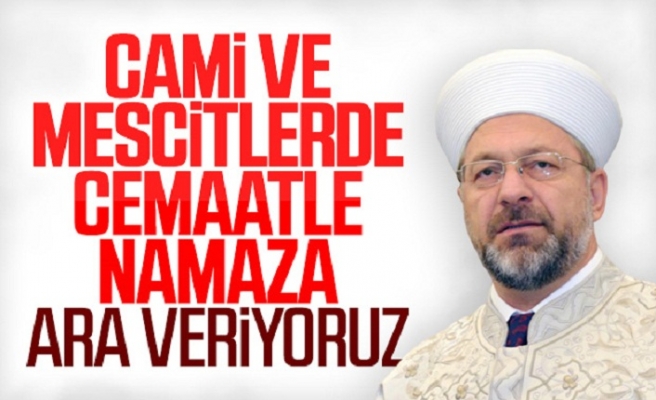 Ali Erbaş: Namazlar evde kılınmalı