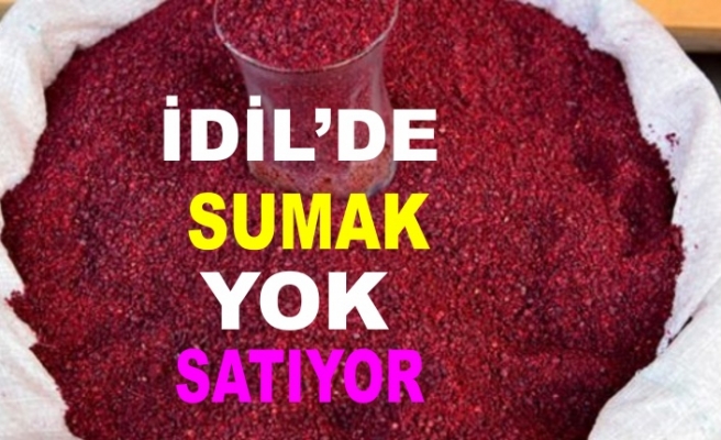 İdil'de Sumak yok satıyor