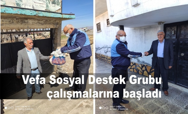 Vefa Destek gurubu çalışmaları başladı