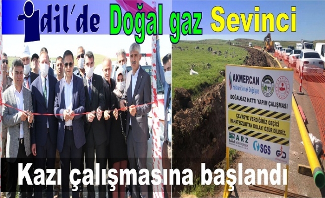 İdil’’de Doğalgaz sevinci