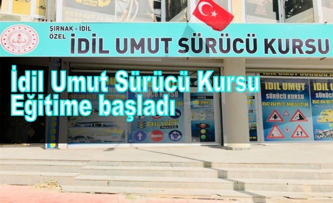 İdil Umut Sürücü kursu, eğitim ve öğretime başladı