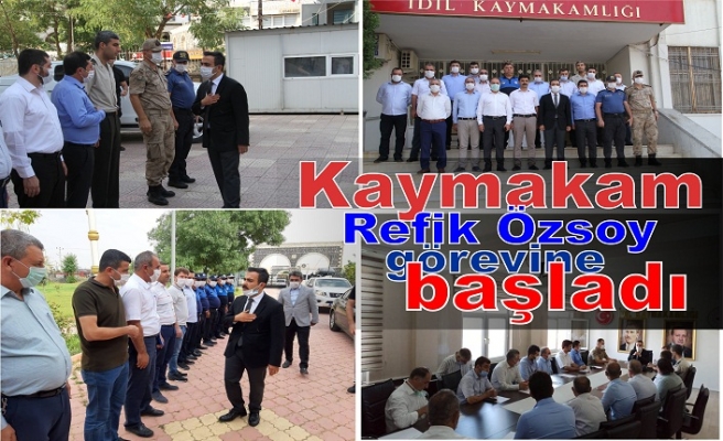 Kaymakam Özsoy görevine başladı