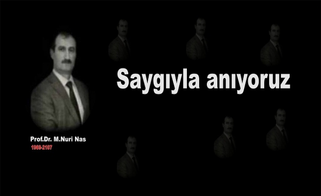 Saygıyla anıyoruz....