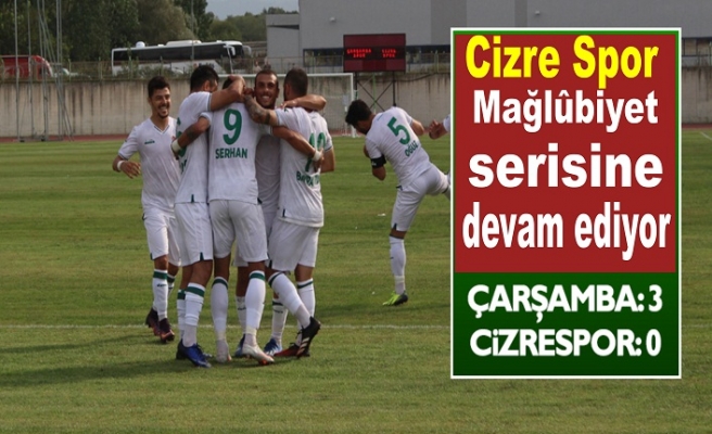 Cizre Spor lig'te ikinci mağlubiyetini aldı.
