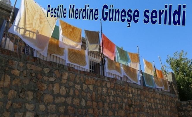 Pestile Merdine Güneşe serildi