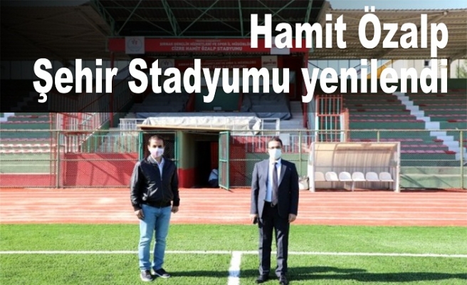 Cizre ilçesindeki Hamit Özalp Şehir Stadyumu yenilendi.