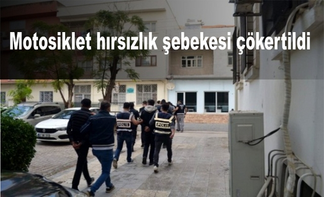 Motosiklet hırsızlık şebekesi çökertildi