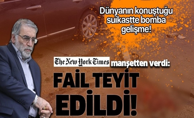 Muhsin Fahrizade suikastinde bomba gelişme! New York Times duyurdu!