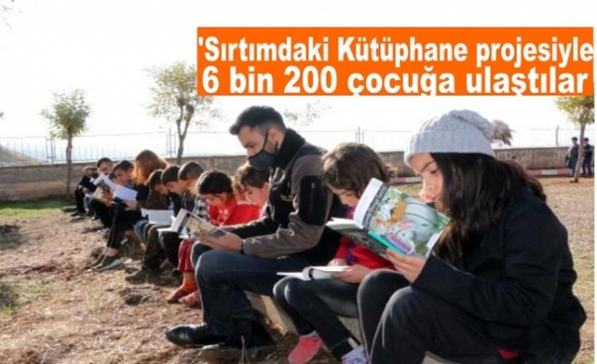 'Sırtımdaki Kütüphane projesiyle 6 bin 200 çocuğa ulaştılar