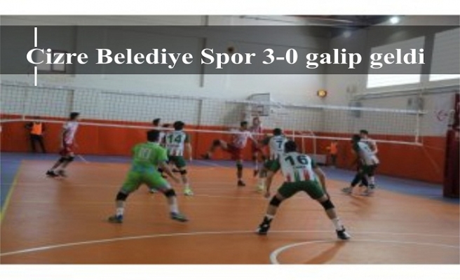 Cizre Belediye Spor 3-0 galip geldi