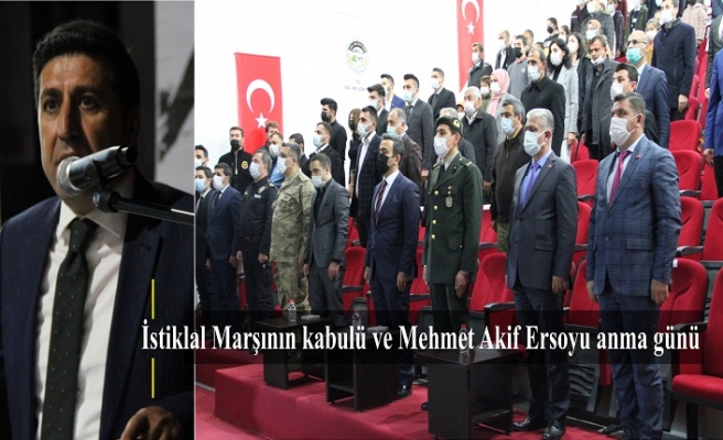 İstiklal Marşının kabulü ve Mehmet Akif Ersoyu anma günü