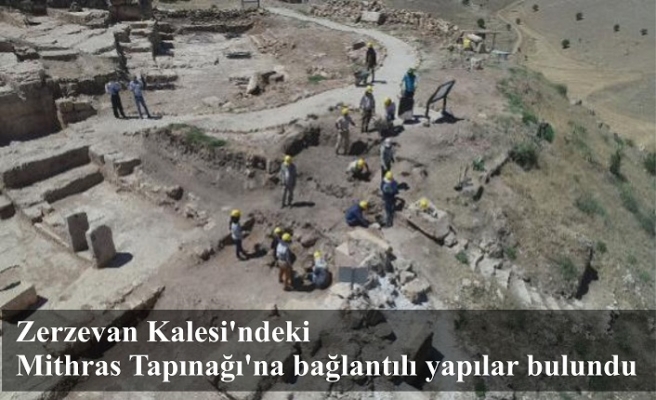 Zerzevan Kalesi'ndeki Mithras Tapınağı'na bağlantılı yapılar bulundu