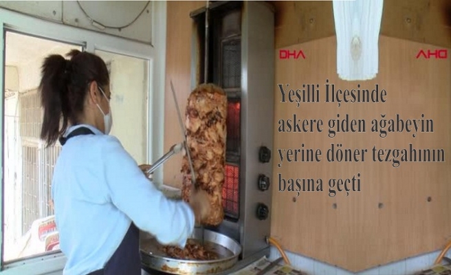 Tek kadın döner ustası tezgahın başına geçti