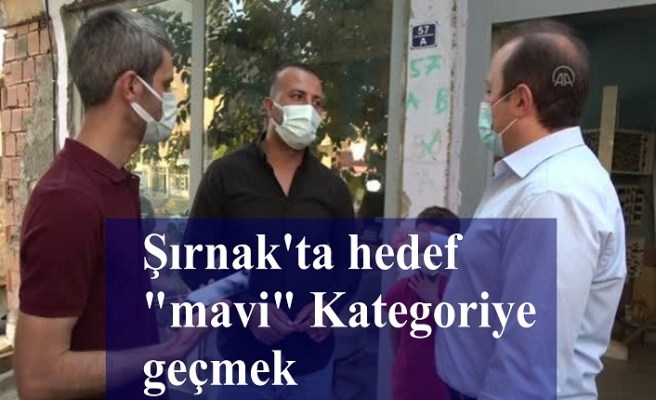 Yüksek riskliden, orta riskli il kategorisine geçen Şırnak'ta hedef "mavi"