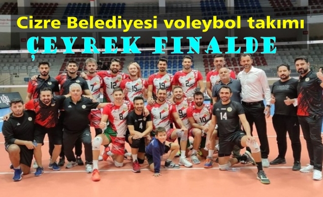 Cizre Belediyesi voleybol takımı çeyrek finalde